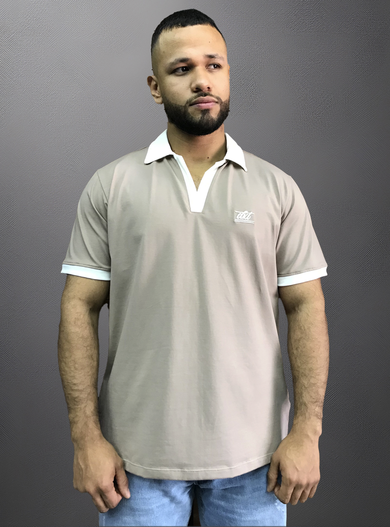 POLO CUELLO SPORT COMBINADO