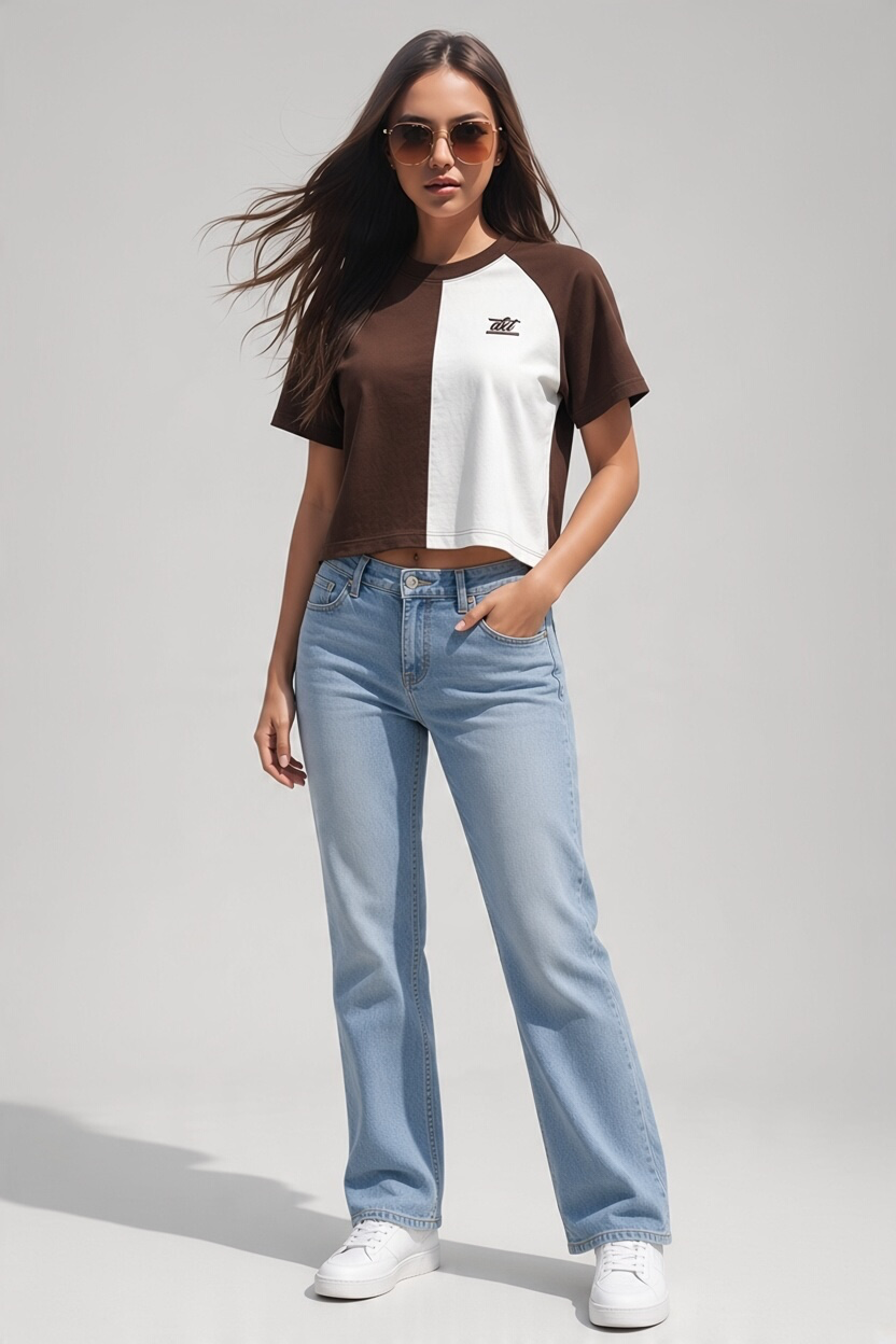Croptop Luna Bicolor